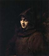 REMBRANDT Harmenszoon van Rijn Titus in a Monk-s Habit oil painting